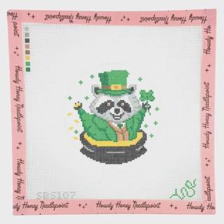 St. Patrick's Day Raccoon by Spellbound Stitchery (thumbnail)