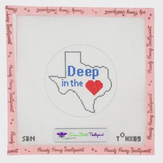 Deep in the Heart of Texas Canvas by Susan Battle Needlepoint (thumbnail)