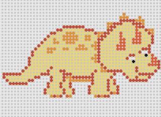 Dino Friends Triceratops by Penny Linn Designs (thumbnail)