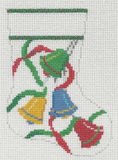 Mini Sock - Christmas Bells by Liz Goodrick-Dillon (Tapestry Tent, via Susan Roberts) (thumbnail)