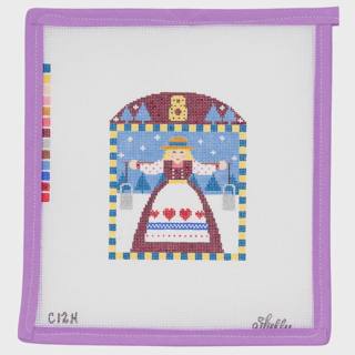 8 Maids A-Milking by CBK Needlepoint (thumbnail)