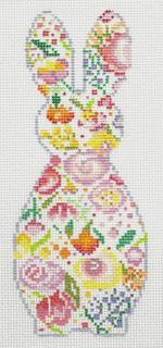 Preppy Floral Bunny Mini by Blueberry Point Canvas (thumbnail)