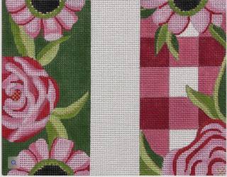 Pink Floral Gingham Eyeglass Case by Alice Peterson (thumbnail)