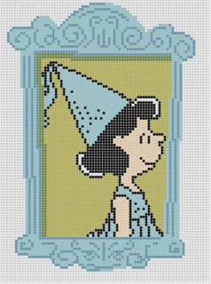 M-Framed Lucy as Princess - PEANUTS Halloween by Officially Needlepoint (thumbnail)