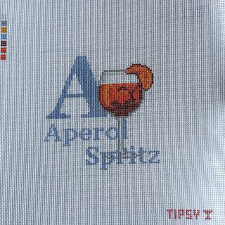A for Aperol Spritz by Threaded and Tipsy Designs (thumbnail)