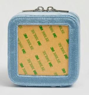 Jewelry Box - 4" - Denim Velvet by Rachel Barri Designs (thumbnail)