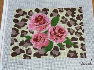 Voila! BAG 376B Roses on Animal Print by Voila! (thumbnail)
