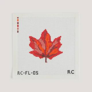 Red Autumn (Leaf) by RenniCo Needlepoint (thumbnail)