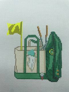 Masters Golf Tote by Wheelhaus Needlepoint (thumbnail)
