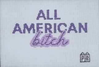 All American Bitch Canvas by Postcard Row (thumbnail)