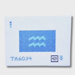 Aquarius Eyeglasses Case Insert Needlepoint Canvas by KCN Designers (thumbnail)