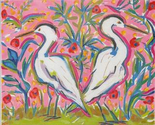 Egret Joy by Kate Dickerson Needlepoint Collections (thumbnail)