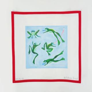 Bug Catcher Frogs by Kate Dickerson Needlepoint Collections (thumbnail)