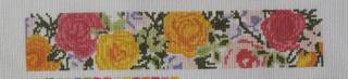 SH-501 Grandma's Roses Key Fob by Atlantic Blue Canvas (thumbnail)