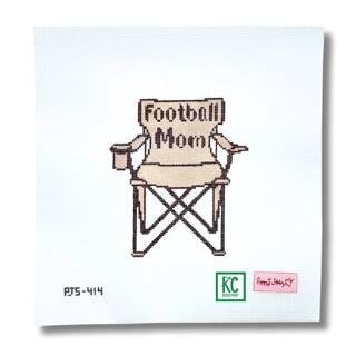 Football Mom Canvas by Poppy J Stitches (thumbnail)