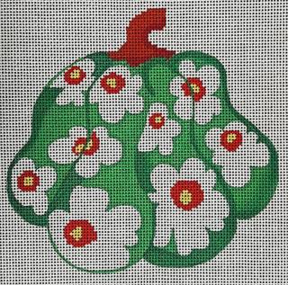 Green & White Floral Gourd by The Gingham Stitchery (thumbnail)
