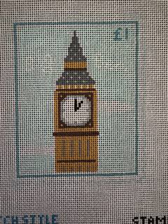 Big Ben Travel Stamp by Stitch Style Needlepoint (thumbnail)