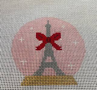 Eiffel Tower Snow Globe by Silver Stitch Needlepoint (thumbnail)