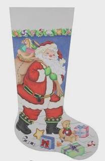 santa carrying toy bag stocking by Burnett and Bradley (thumbnail)