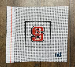 NC State Mini Square by Needlepoint by Laura (thumbnail)