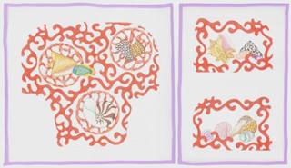 Seashell Husband Pillow by Once in a Blue Moon (via Fleur de Paris) (thumbnail)