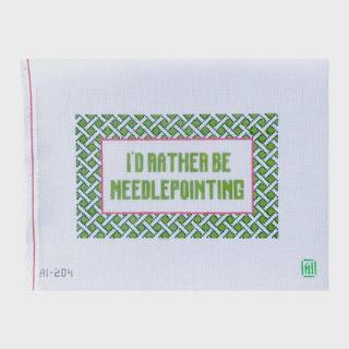 I'd Rather Be Needlepointing by Allison Ivy Designs (thumbnail)