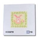 Bunny Square Printed Canvas by KCN Designers (thumbnail)
