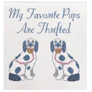 Thrifty Dogs by Anne Fisher Needlepoint (thumbnail)