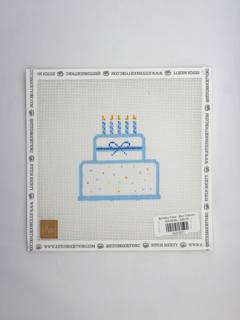 Birthday Cake - Blue Canvas by Audrey Wu Designs (thumbnail)