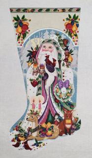 Winter Santa Stocking by Melissa Shirley Designs (thumbnail)
