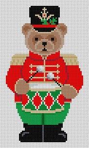 Teddy Drummer - 18 mesh by Liz Goodrick-Dillon (Tapestry Tent, via Susan Roberts) (thumbnail)