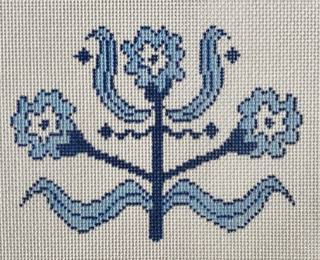 DM-1MB Blue Marigold Ornament by Plum Designs (thumbnail)