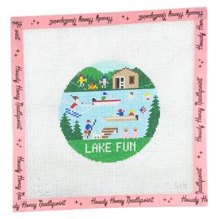 Lake Fun Round by Doolittle Stitchery (thumbnail)