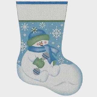 Snowbaby Boy Mini Stocking by Pepperberry Designs (thumbnail)