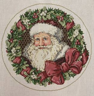 santa's wreath by Sandra Gilmore (thumbnail)