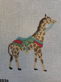 Giraffe Carousel Animal by Stitch Style Needlepoint (thumbnail)