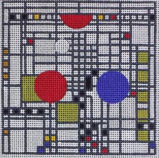 FLW-13 Art Glass 2 Square by Danji Designs (thumbnail)