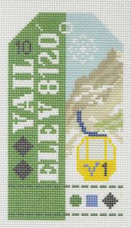 Ski Pass - Vail by Hedgehog Needlepoint (thumbnail)