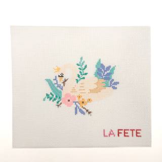 Swan Floral by La Fete Needlepoint (thumbnail)