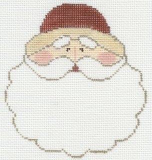 Santa Face Round by Kathy Schenkel (thumbnail)