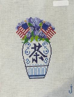 Patriotic GInger Jar by Jessica Tongel Designs (thumbnail)
