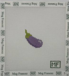 Eggplant Mini Canvas by Meg Francez (thumbnail)