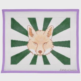 Fox with Green Rays by Little Bird Designs (thumbnail)