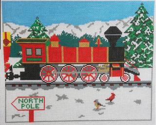 TRUNK - Red Locomotive Pillow by Ann Kaye Studio (thumbnail)