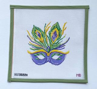 Purple Mardis Gras mask by Initial K Studio (thumbnail)