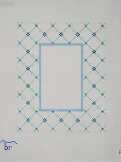 Frame - Periwinkle & Teal by Blue Ridge Stitchery (thumbnail)