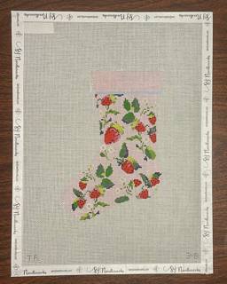 Strawberry Mini Stocking by The Plum Stitchery (thumbnail)
