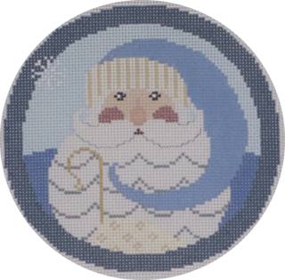 santa with snowflake by The Artists Collection (thumbnail)