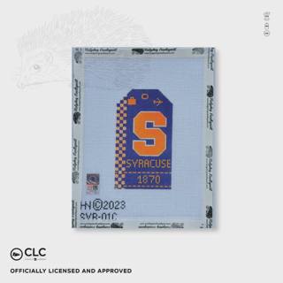 Syracuse University Retro Travel Tag by Hedgehog Needlepoint (thumbnail)