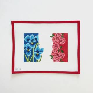 Red, White and Blue Floral -Large by Alice Peterson (thumbnail)